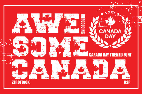 Awesome Canada: A Bold Display Font for Makers