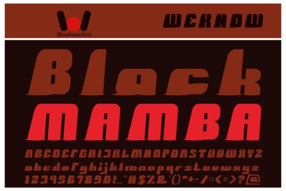 Black Mamba: A Bold Display Font for Campaigns