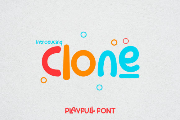 Clone: A Playful Display Font for Small Business Branding
