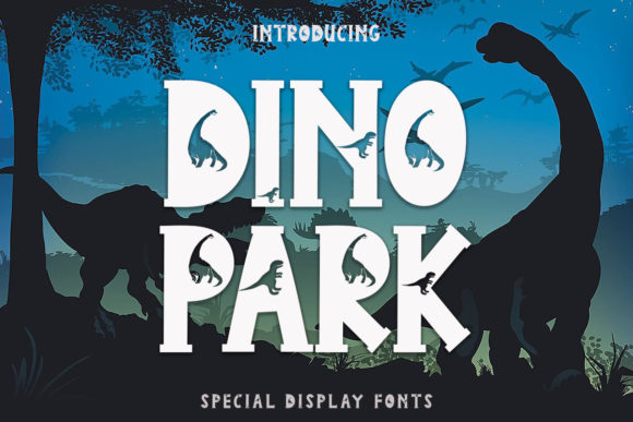 Dino Park: A Playful Display Font for Branding