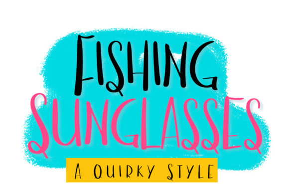 Fishing Sunglasses: A Unique Display Font for Campaigns