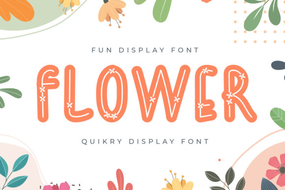 Flower Yellow: A Playful Display Font for Editorial Design