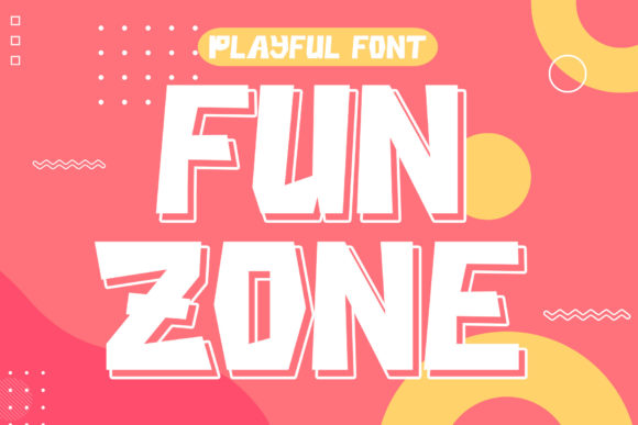 Fun Zone: A Playful Display Font for Modern Editorial Design