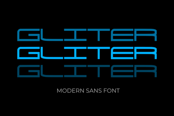 Gliter: A Modern Display Font for Web Design