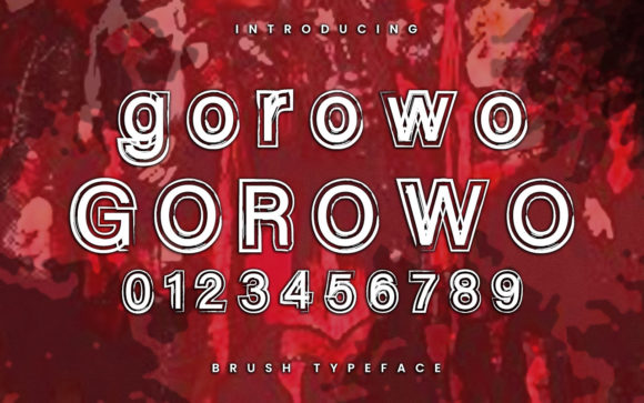 Gorowo: A 3D Display Font for Bold Editorial Design