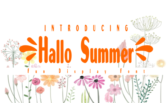 Hallo Summer: A Playful Display Font for Editors