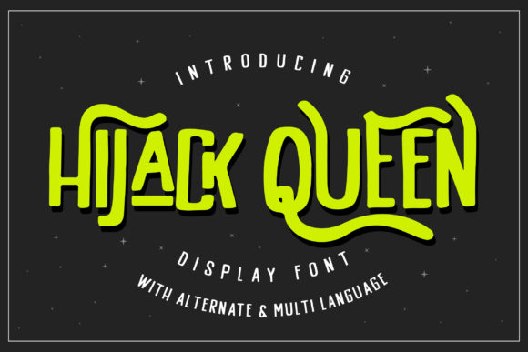 Hijack Queen: A Bold Display Font for Web Design