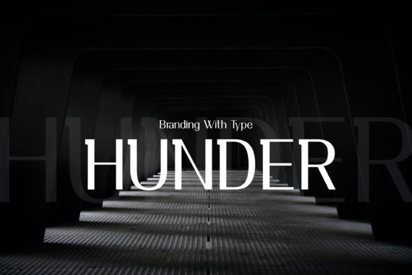 Hunder: A Modern Display Font for Web Design