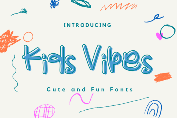 Kids Vibes: A Whimsical Display Font for Web Design