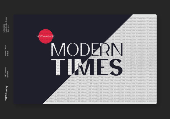Modern Times: A Clean Display Font for Marketers