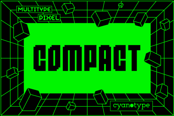 MultiType Pixel Compact: A Unique Display Font for Editors