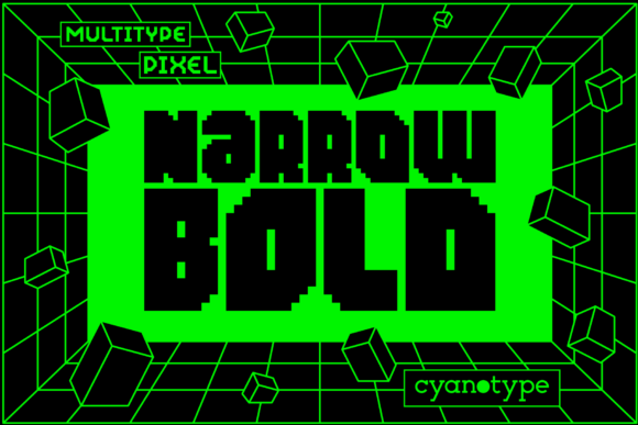 MultyType Pixel Narrow Bold: A Distinctive Display Font