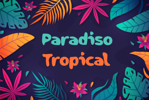 Paradiso Tropical: A Whimsical Display Font for Web Design