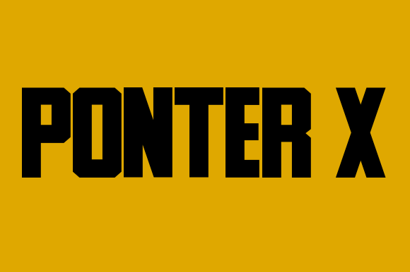 Ponter X: A Bold Display Font for Web Design