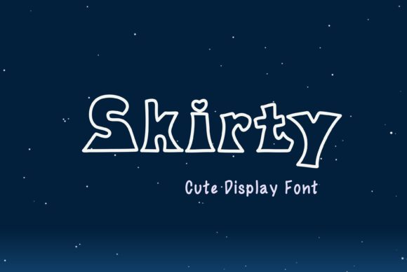 Skirty: A Bold Display Font for Modern Editorial Design