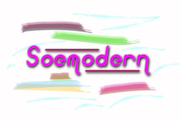 Soemodern: A Modern Display Font for Makers