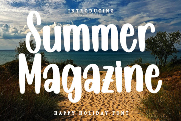 Summer Magazine: A Friendly Display Font for Small Business Branding