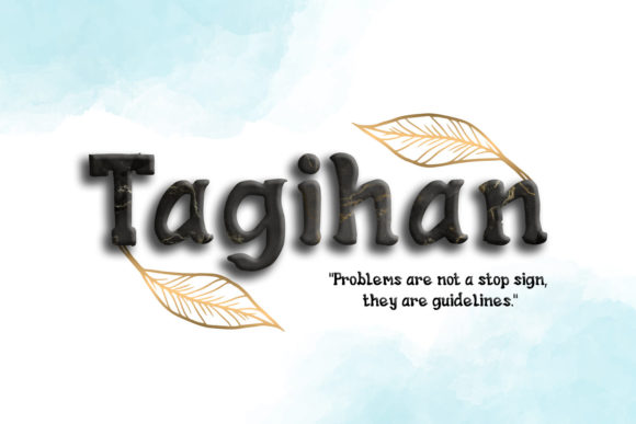 Tagihan: A Fun Display Font for Web Design