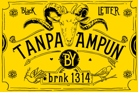 Tanpa Ampun: A Bold Display Font for Editors