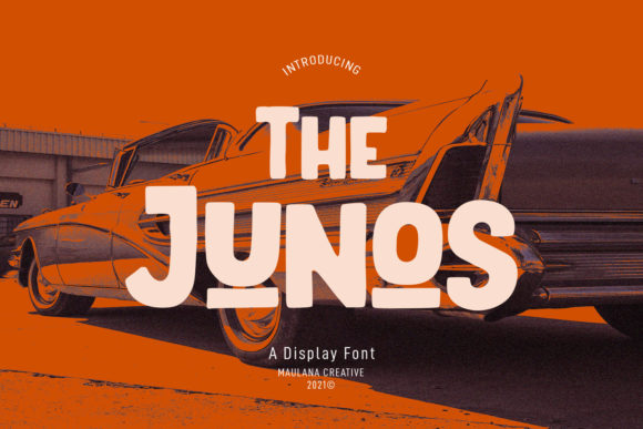 The Junos: A Bold Vintage Display Font for Branding