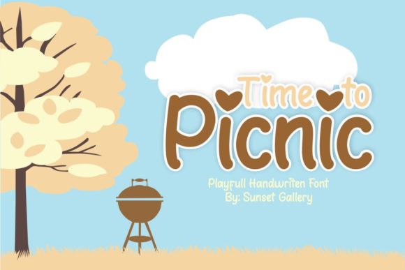 Time to Picnic: A Playful Display Font for Web Design
