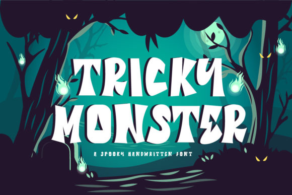 Tricky Monster: A Spooky Display Font for Web Design