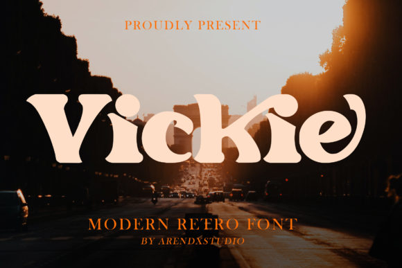 Vickie: A Bold Display Font for Modern Web Design