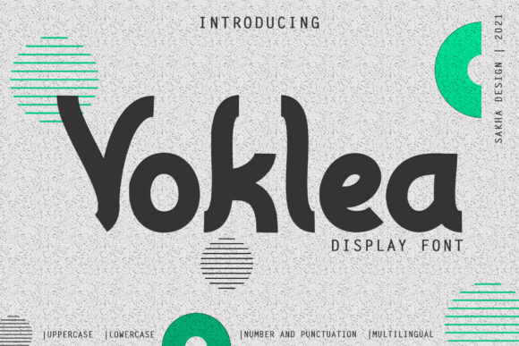 Voklea: A Bold Display Font for Modern Editorial Design