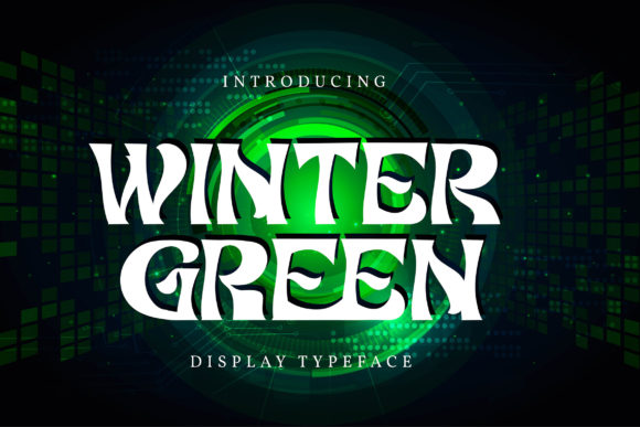 Winter Green: A Retro Display Font for Campaigns