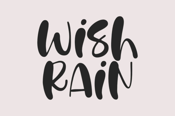 Wish Rain: A Whimsical Display Font for Crafters